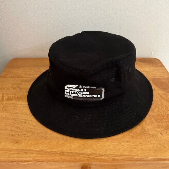 Formula 1 Cypto Miami Grand Prix 2023 Big X Mens Bucket Hat Black Fitted OS - Picture 1 of 4